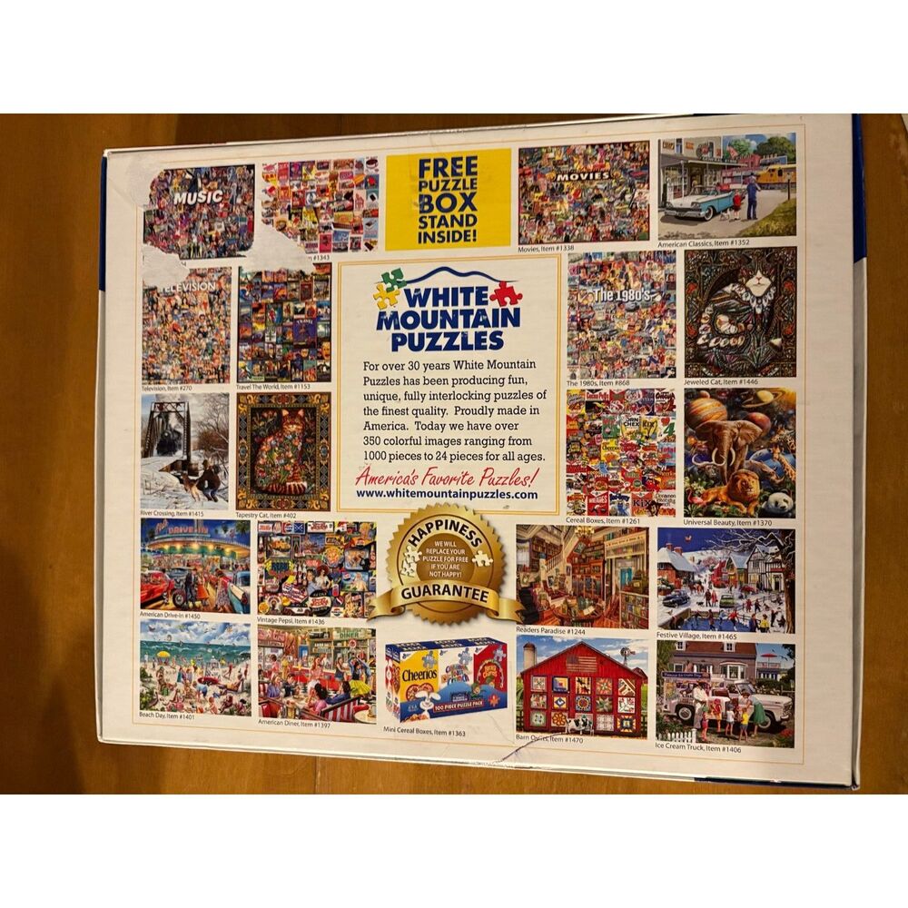 White Mountain Movies 1000 Piece Jigsaw Puzzle Movie Magic #1338 - Picture 2 of 2